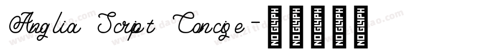 Anglia Script Concise字体转换